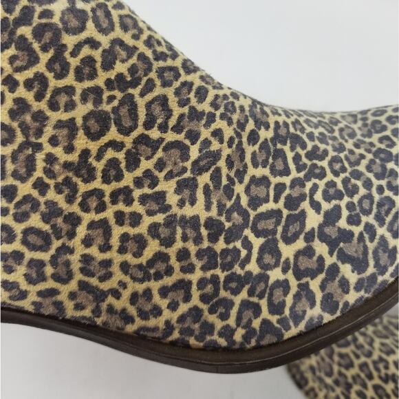 Lucky Brand Basel Animal Print Leather Booties Comfortable Round toe Womens Sz 6 - Picture 7 of 13